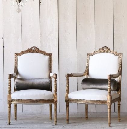 http://www.thebellacottage.com/vintage-french-style-pair-of-gold-gilt-armchairs.html